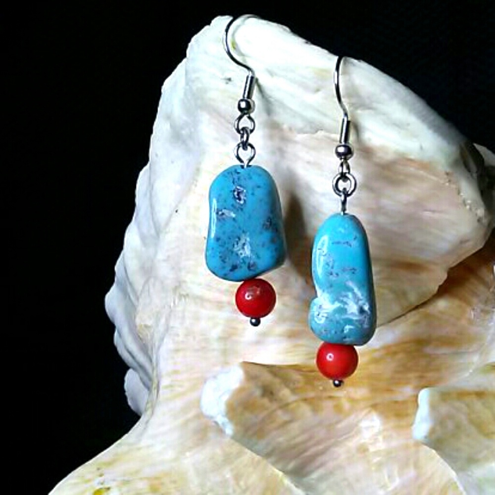 Natural Turquoise Earrings